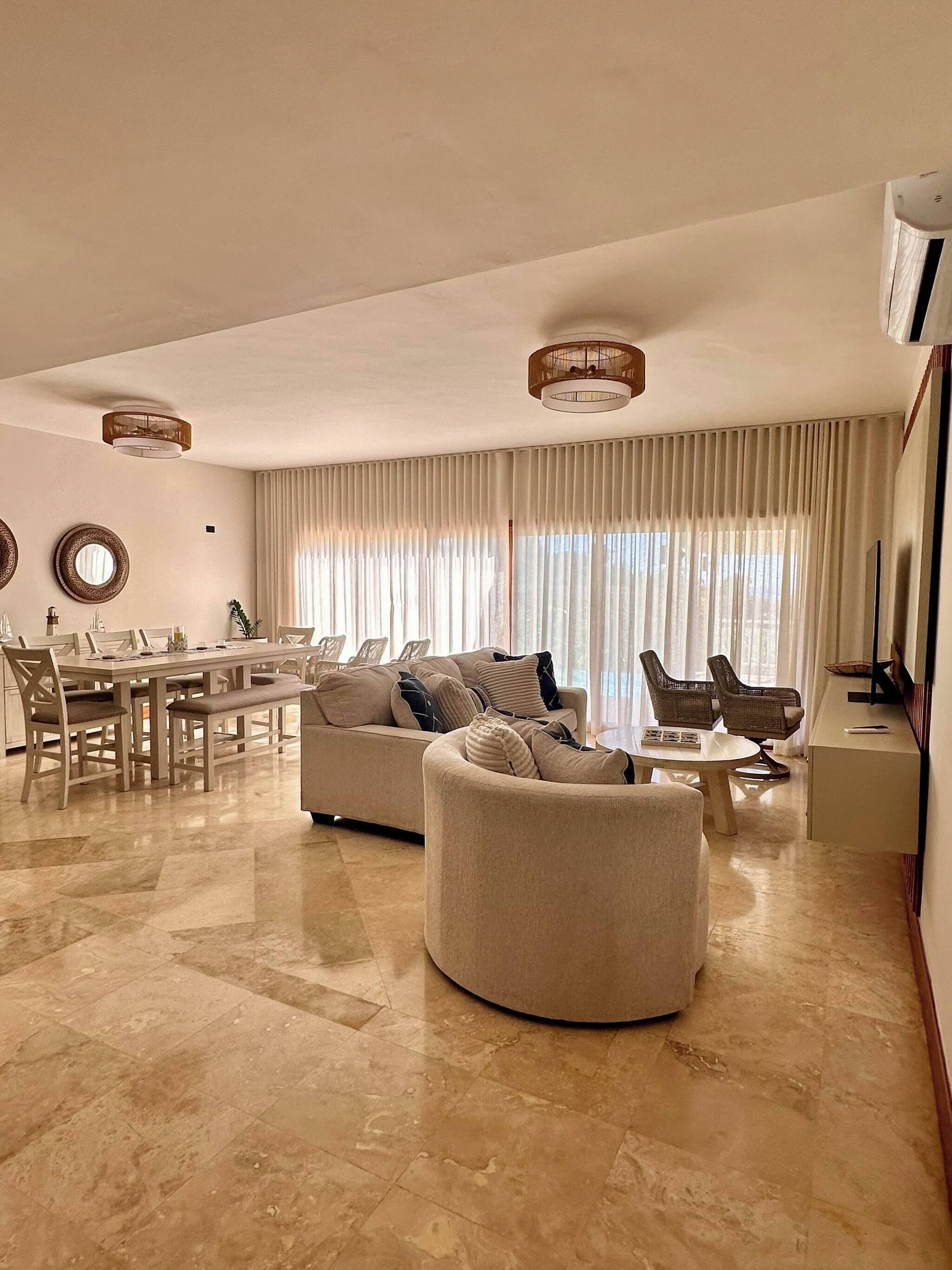 Villa, 3 Bedrooms, Smoking, Private Pool | Living area