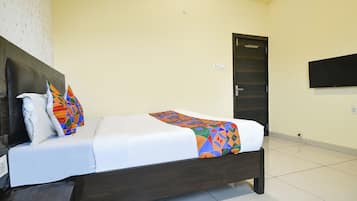 Lakens van Egyptisch katoen, luxe beddengoed, een kluis op de kamer
