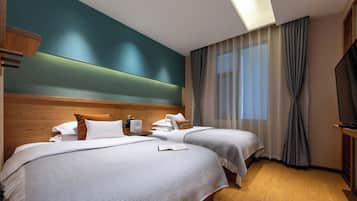 Classic Twin Room | Premium bedding, down duvets, memory-foam beds, free WiFi