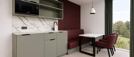 Superior Suite, Sea View | Private kitchen