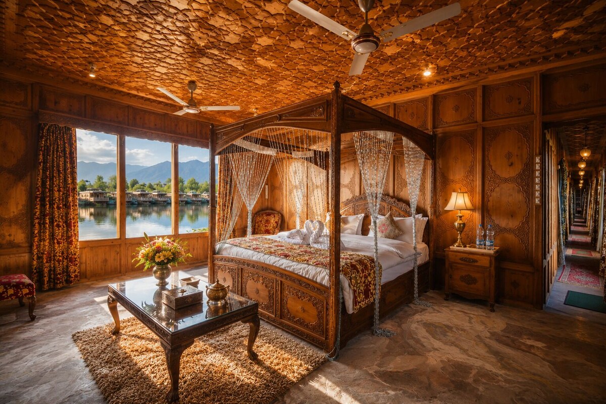 Deluxe Suite, Lake View (Nigeen) | Peti besi dalam bilik, langsir/tirai gelap terus, Wi-fi percuma 