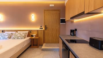 Executive-Suite, Balkon, Bergblick | Bettwäsche aus ägyptischer Baumwolle, hochwertige Bettwaren