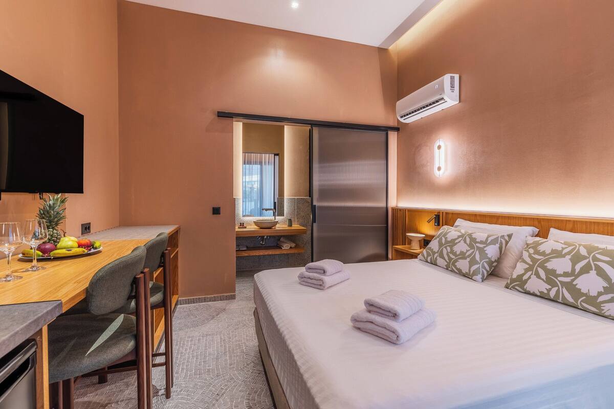 Standard Suite, Patio | Egyptian cotton sheets, premium bedding, down comforters
