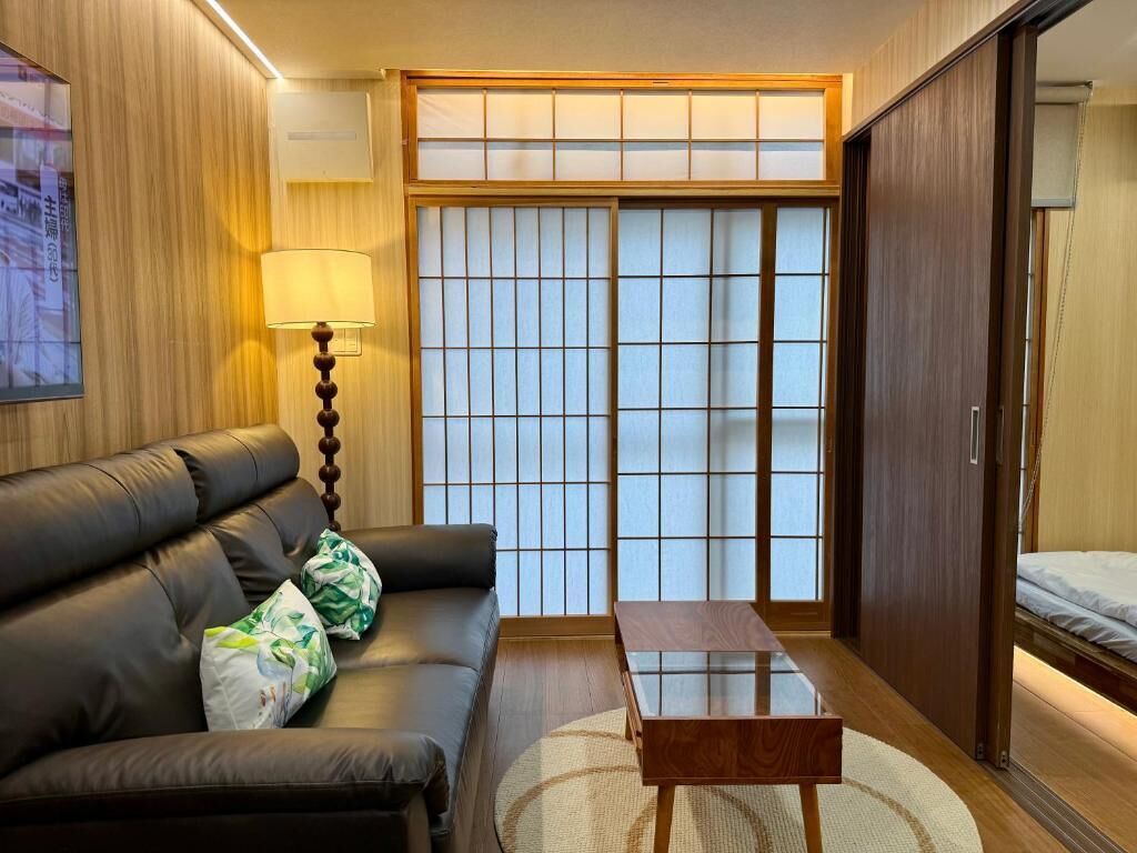 日式套房, 2 间卧室, 无烟房, 城市景观 | 起居区