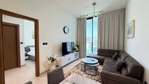 Living area - Premium Furnished 1BHK at JVC (Dubai)