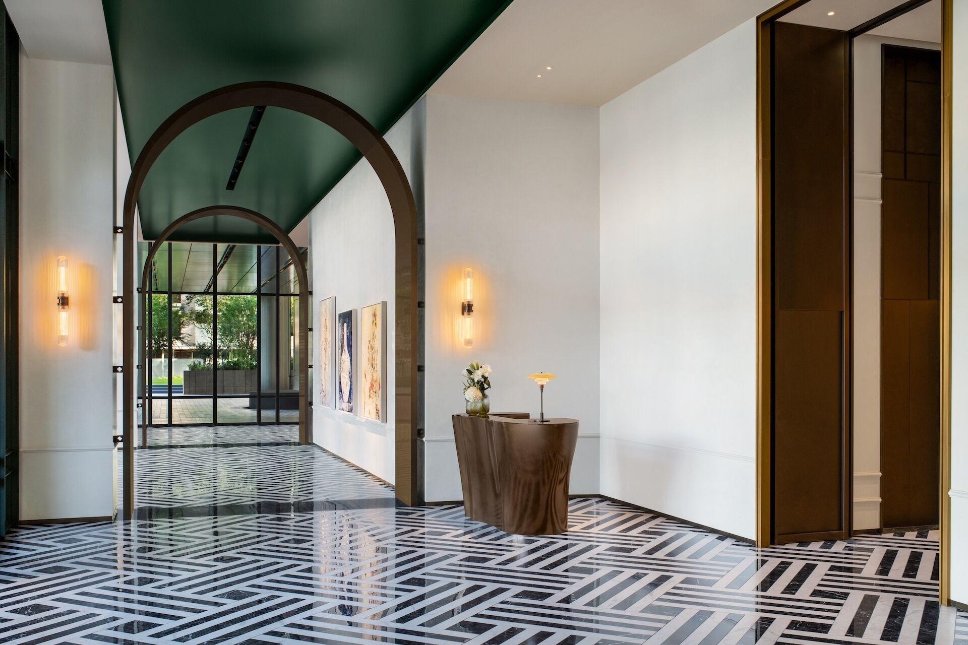 Interior entrance