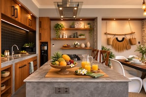Signature Villa, Patio, Courtyard View | Private kitchen