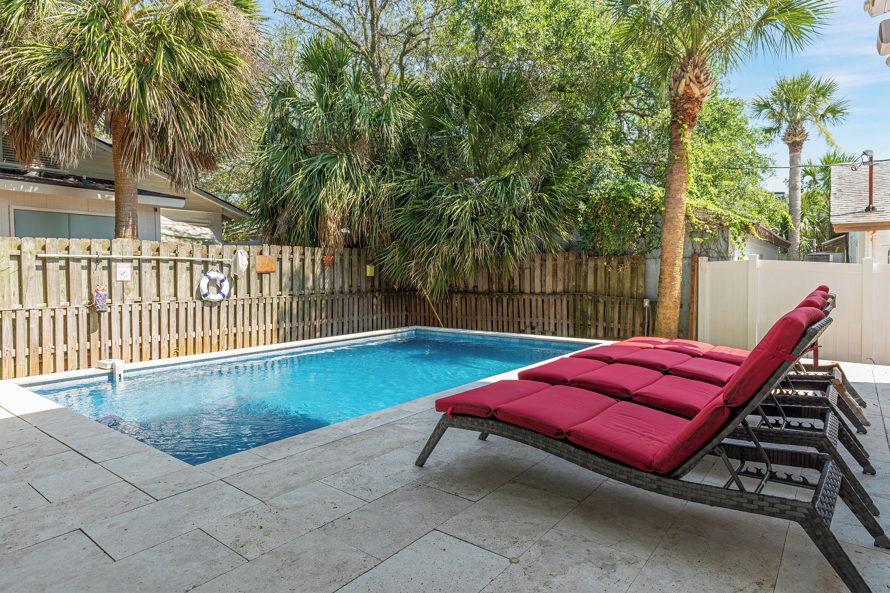 A heated pool