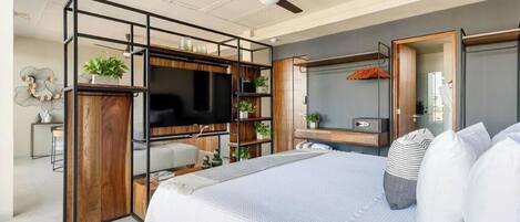 1 habitación, tabla de planchar con plancha, wifi y ropa de cama