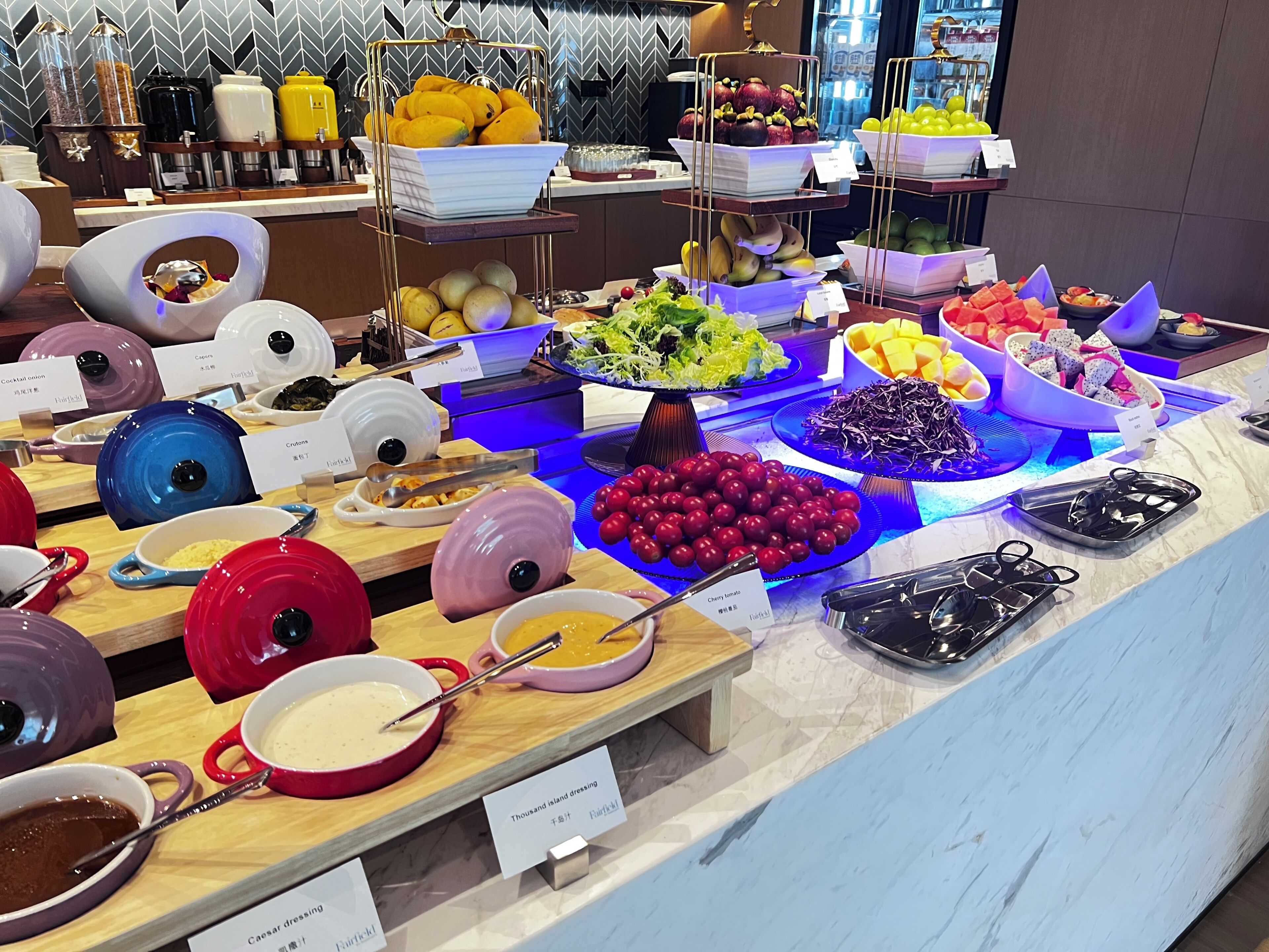 Free daily buffet breakfast