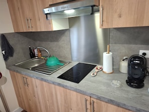 Private kitchen - The Panoramic Nest (Ax-les-Thermes)