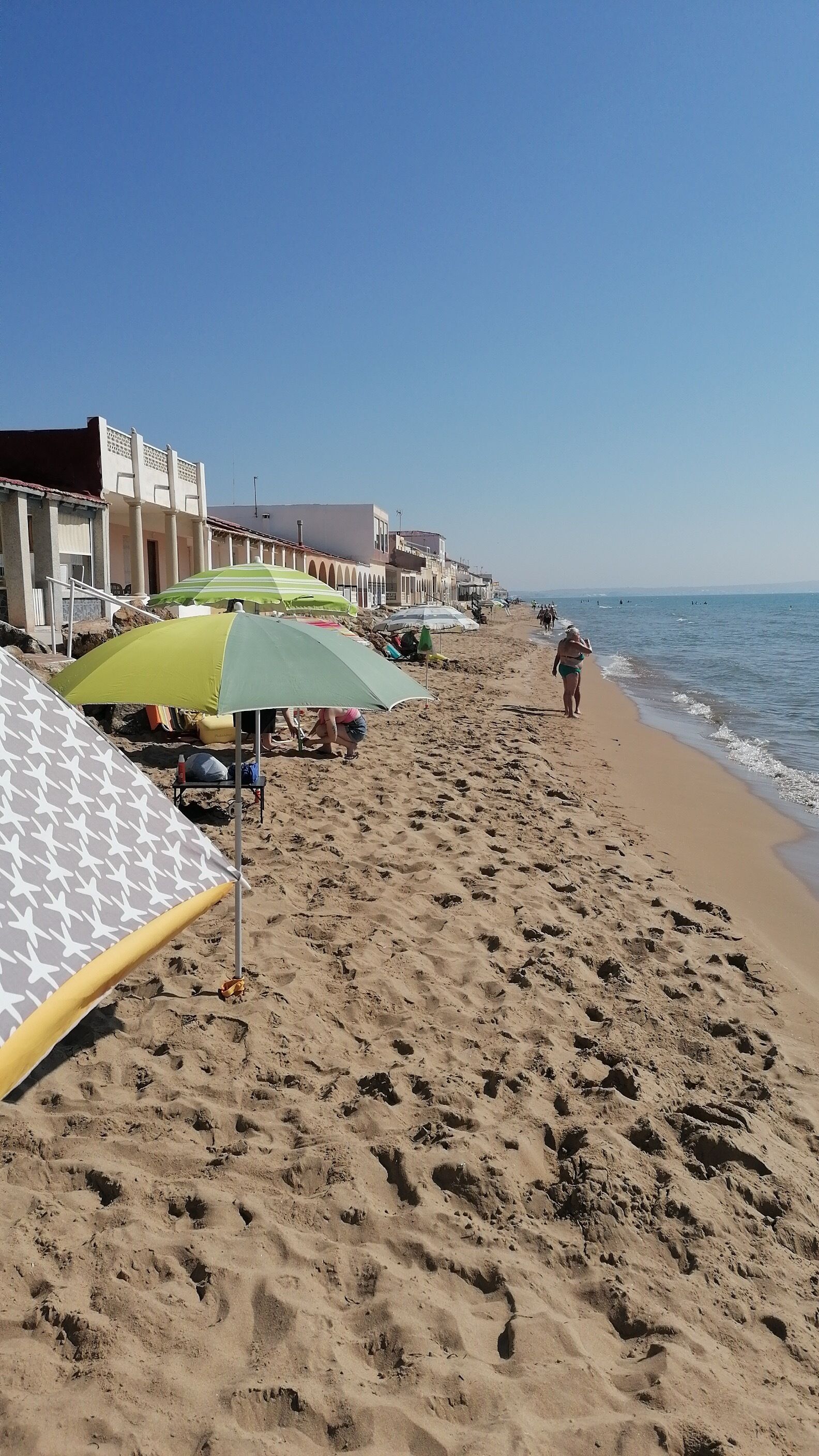 Sun-loungers, beach towels