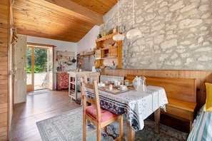 Dining - Apartment 'Studio Dans Terrain De 30he' with Private Pool, Private Terrace and Wi-Fi (Hounoux)