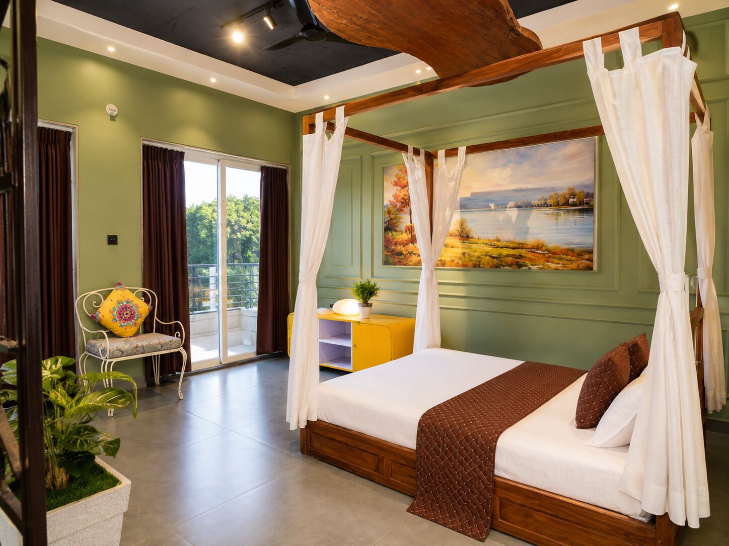 Appartement Luxe, balcon, vue jardin | Salle de bain