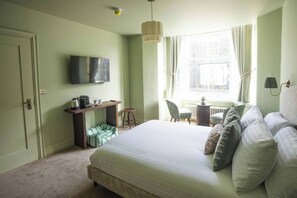 Desk, iron/ironing board, travel cot, free WiFi - Dog-Friendly Boutique Double Room | Olive House, Ambleside (Ambleside)
