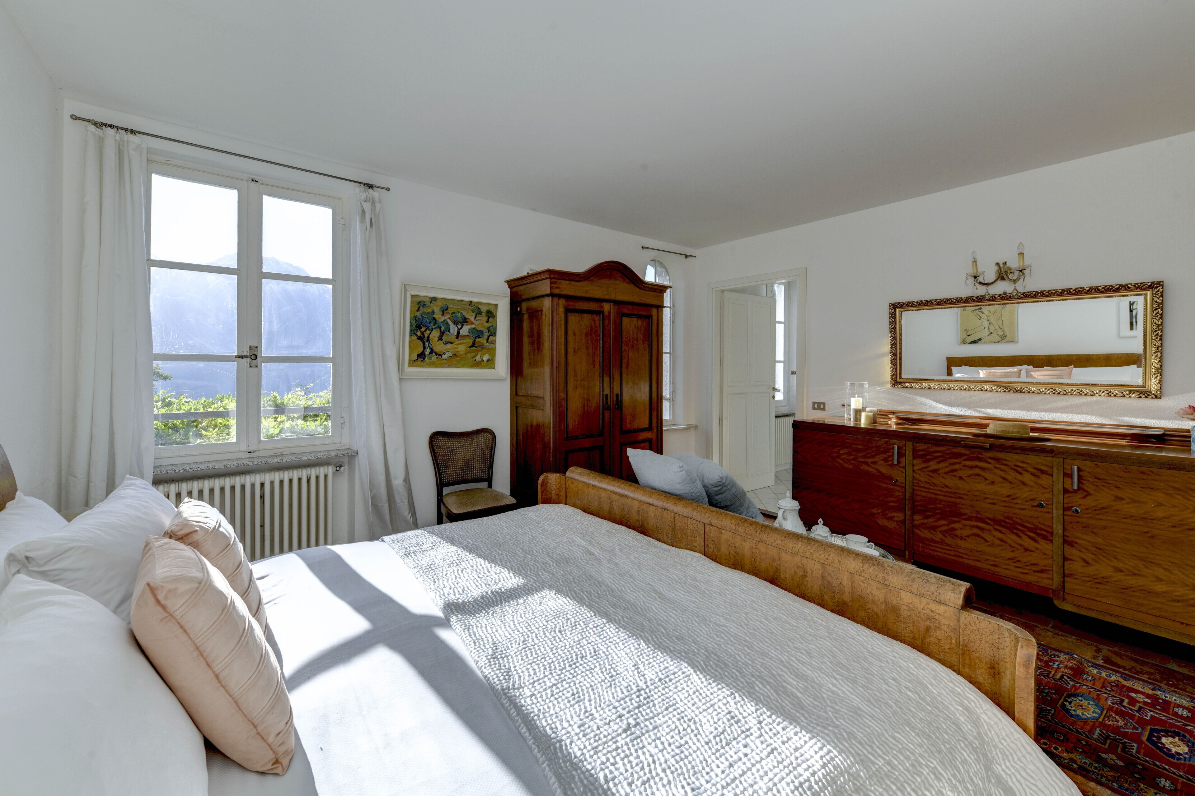 Premium bedding, down duvets, iron/ironing board, cots/infant beds