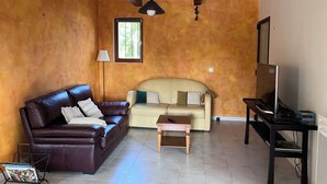 TV, DVD player - The House Across the Street: A Provençal villa with a pool and air conditioning in Lacoste. (Lacoste)