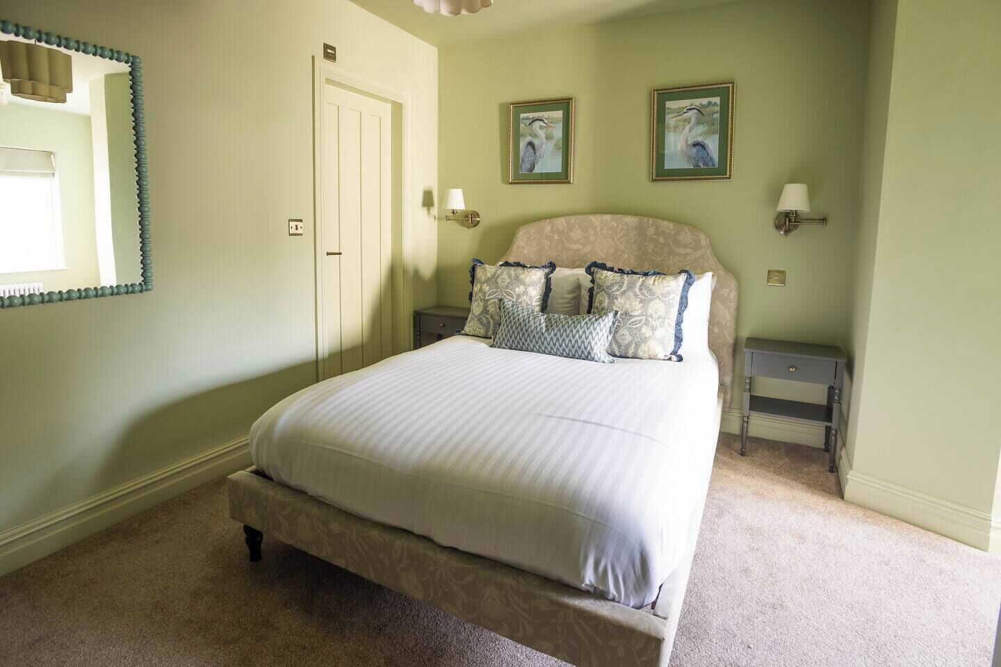 1 bedroom, desk, iron/ironing board, travel cot