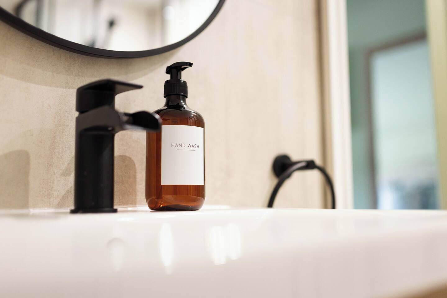 Eco-friendly toiletries, hair dryer, towels, soap