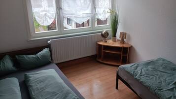 2 slaapkamers, beddengoed