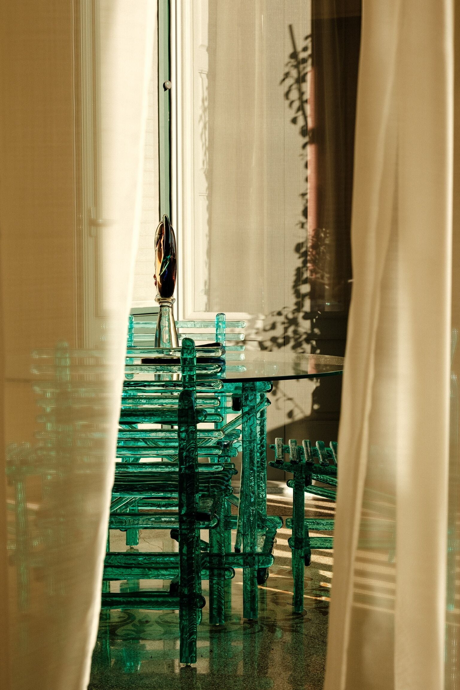 Luxury Double Room, Courtyard View | Dining