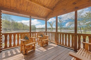 Cabana luxo, vista para o lago