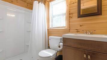 Deluxe Cabin, Lake View | Bathroom