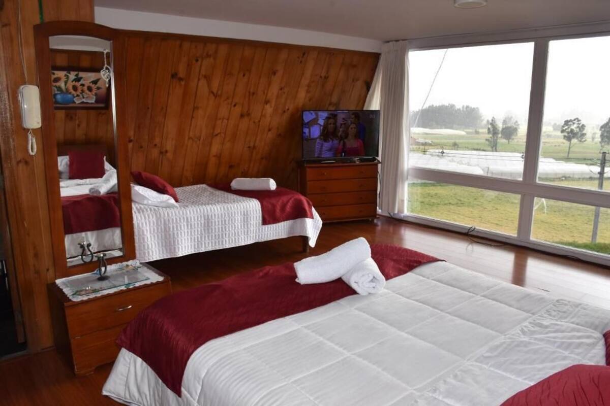 Double or Twin Room, Kitchen, Garden View | Soundproofing, iron/ironing board (on request), WiFi (free)