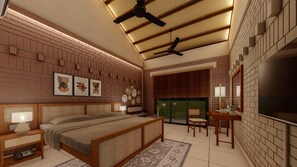 豪華雙人房, 陽台, 花園景觀 | 書桌、筆電工作空間、免費無線上網