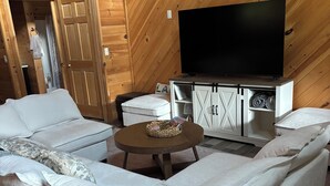 Living area - Peaceful Schroon Lake getaway with cozy comforts and year-round adventures. (Adirondack)
