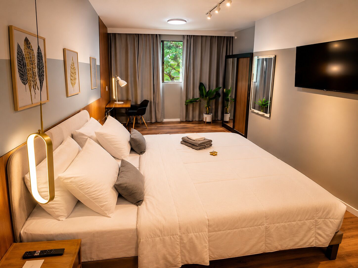 Deluxe appartement, uitzicht op de stad | Gratis wifi, beddengoed