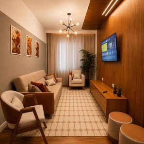 Deluxe Apartment, City View | Living area - Zoe  (Foz do Iguaçu)