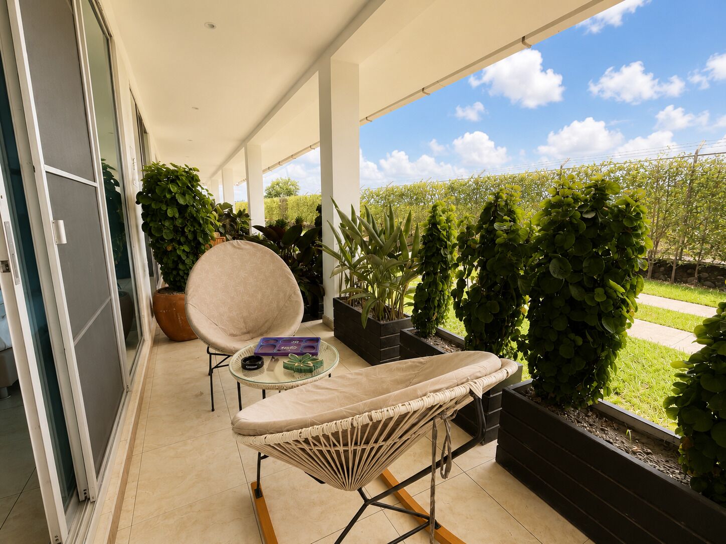 Superior Triple Room, Balcony, Garden View | View from room