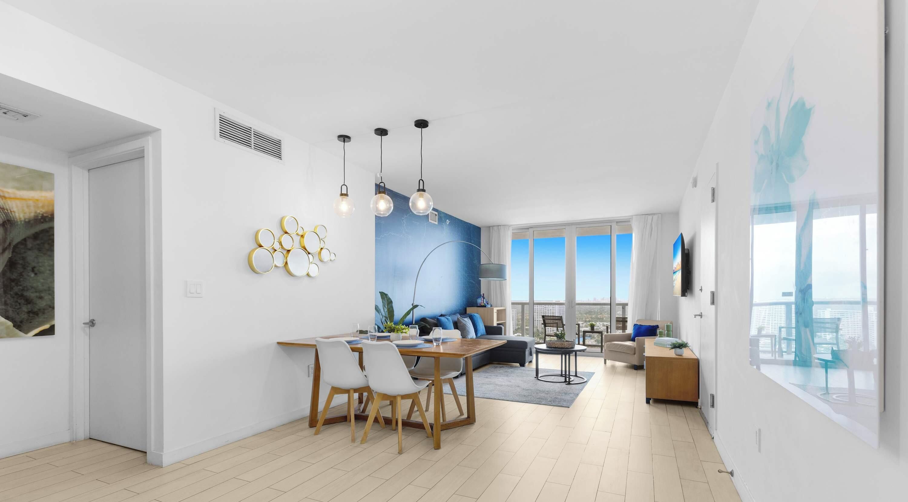 Modern 1br  Bay View - Beachwalk Resort & Pool - Hallandale Beach, FL