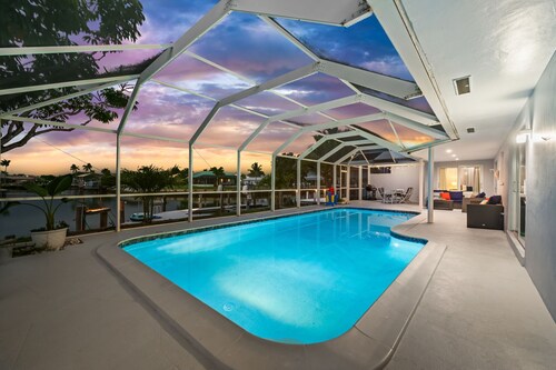 Waterfront Home – Private Dock & Heated Pool, Mins to Beach & Marina