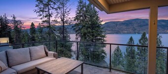 Lakefront Luxury on Okanagan Lake | Private Beach, Dock, Hot Tub & Sauna