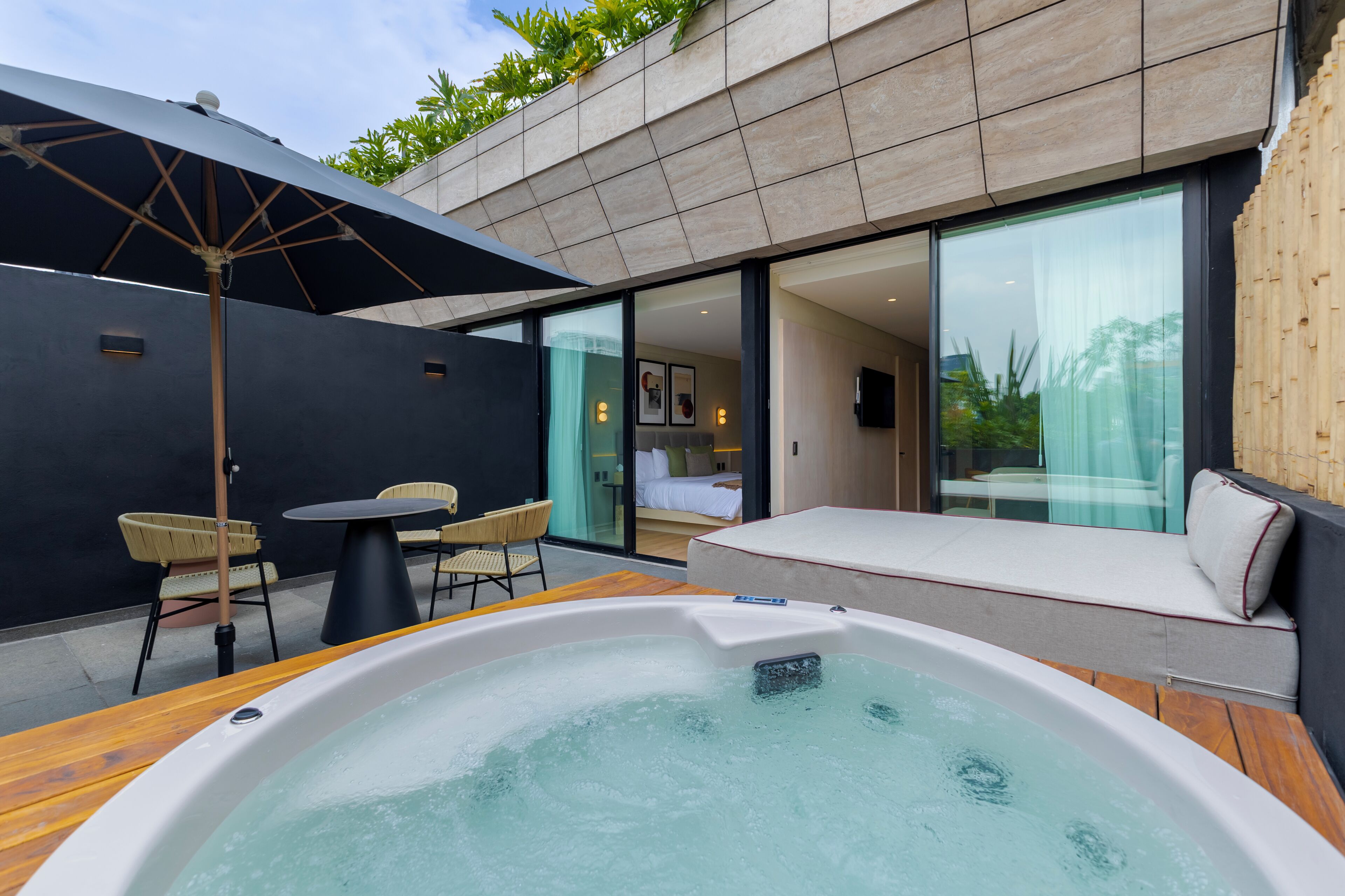 Superior Studio Suite, Hot Tub | Private spa tub