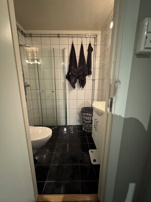 Hårføner, håndklær, såpe og toalettpapir