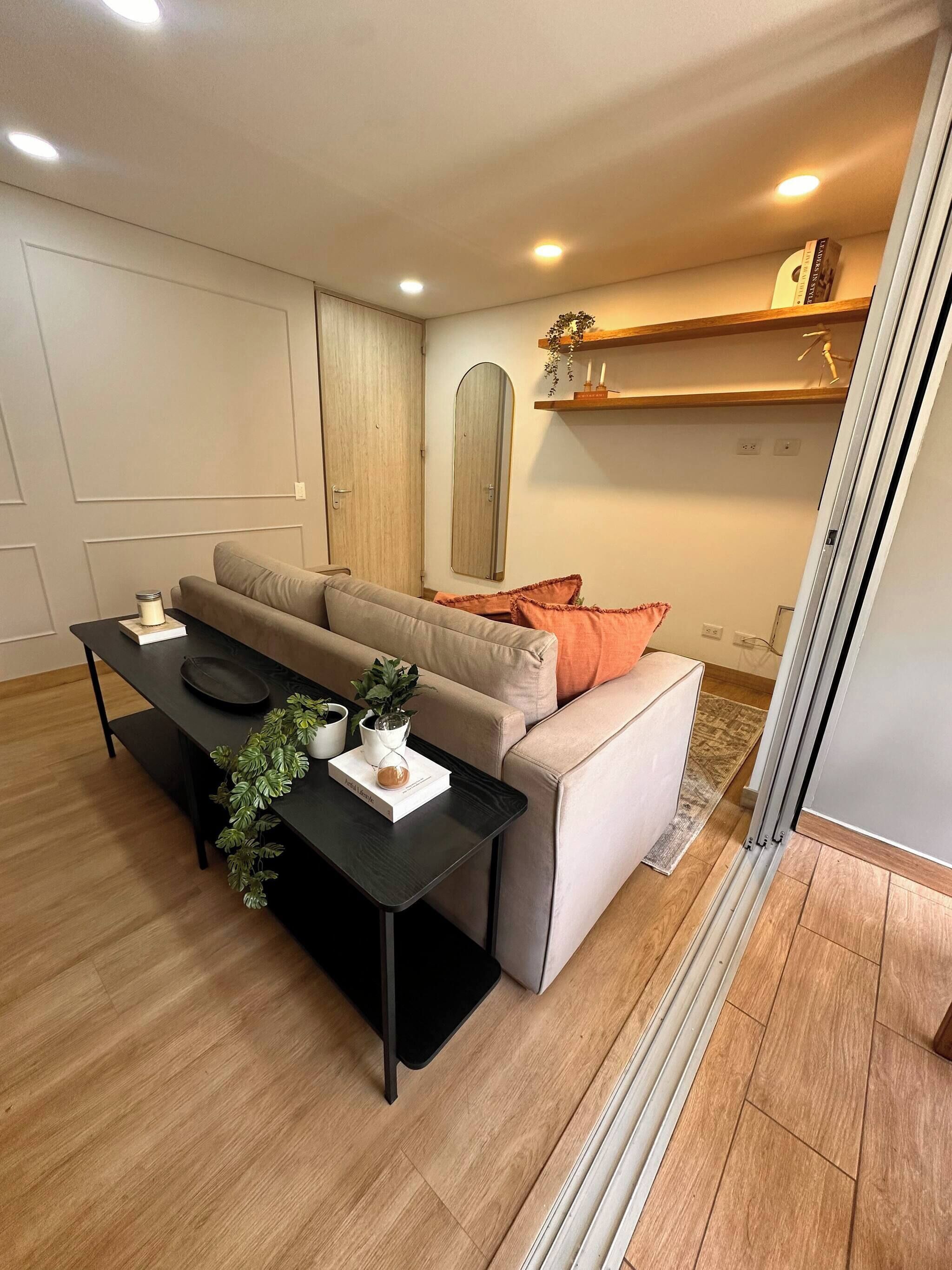 Apartment, 1 Bedroom, Balcony | Living area