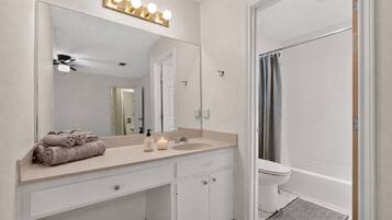Hair dryer, towels