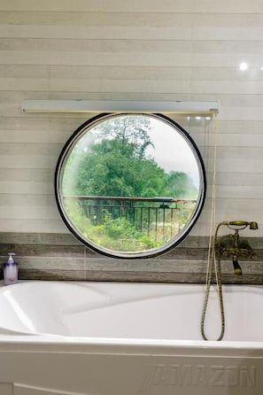 Standard Double Room, Balcony, Mountain View | Bathroom | Free toiletries, hair dryer, slippers, towels
