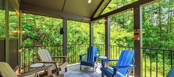New! Dollywood, Views, Hot Tub, Fireplace, Easy Rd