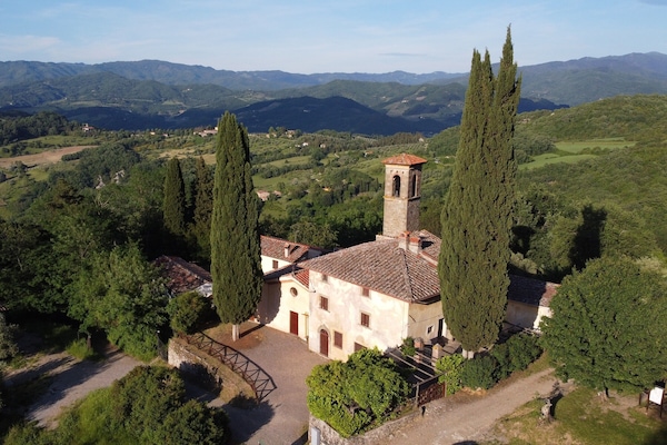 The Church of Barbiana, in the countryside of Vicchio