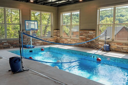 NEW! Private Indoor Pool! Hot Tub! Tall Timbers!