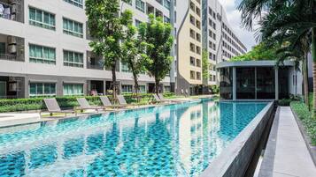 Apartment, 1 Bedroom, Accessible, Balcony | Pool | Outdoor pool