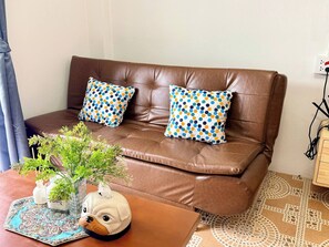 Ferienhaus, 3 Schlafzimmer, Raucher, Balkon | Wohnbereich