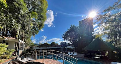 Private Poblado Tropical Estate 10BR Pool 18Person Jacuzzi Walk to GoldenMile AC