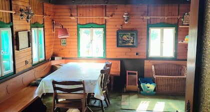 A quaint, historic wooden house in the quiet mountain village of Daxstein am Brotjacklriegel