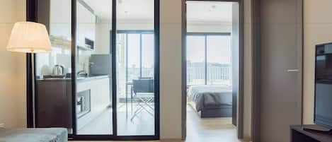 1 bedroom, iron/ironing board, Internet, bed sheets