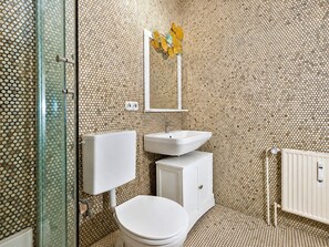 Shower, hair dryer - Sonnenschein - Beachfront apartment for 4 people with a balcony and parking space. (Sylt)